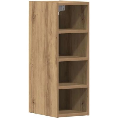 vidaXL Hangende Kast Artisan Eik - Ruimtebesparende Wandmontage - Keukenopslag vidaXL Hangende Kast Artisan Eik - Ruimtebesparende Wandmontage - Keukenopslag