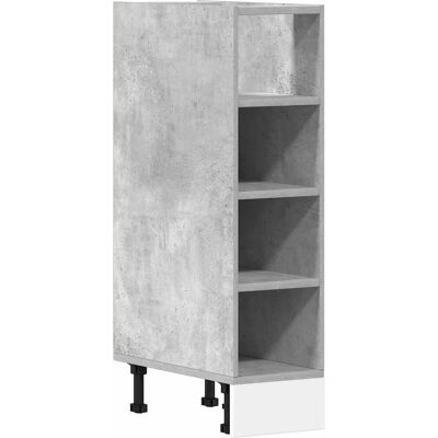 vidaXL Armoire inférieure gris 20x44,5x81,5 cm - Meuble de cuisine vidaXL Armoire inférieure gris 20x44,5x81,5 cm - Meuble de cuisine