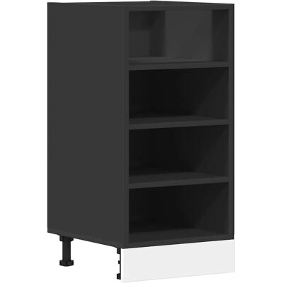 vidaXL Meuble inférieur noir 40x44,5x81,5 cm Bois multi-stratifié - Bottom Cabinet - Publicité vidaXL Meuble inférieur noir 40x44,5x81,5 cm Bois multi-stratifié - Bottom Cabinet - Publicité
