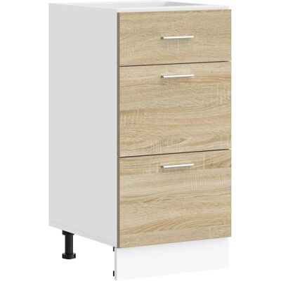 vidaXL Kitchen Cabinet - Sonoma Oak - Adjustable Feet - 40x46x81.5cm - Kitchen Storage vidaXL Kitchen Cabinet - Sonoma Oak - Adjustable Feet - 40x46x81.5cm - Kitchen Storage