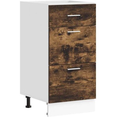 VIDAXL Rovere Fumo Kitchen Cabinet - Durable Chipboard - 40x46x81.5cm VIDAXL Rovere Fumo Kitchen Cabinet - Durable Chipboard - 40x46x81.5cm