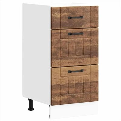 vidaXL Küchen-Unterschrank Lucca - Braun - Küchen-Unterschrank vidaXL Küchen-Unterschrank Lucca - Braun - Küchen-Unterschrank