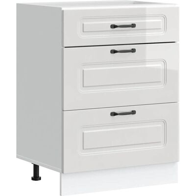 vidaXL Kalmar Hochglanz-Küchenunterschrank Weiß vidaXL Kalmar Hochglanz-Küchenunterschrank Weiß