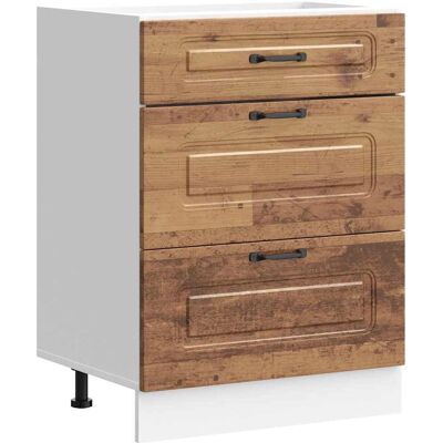 VidaXL 854287 Kitchen Storage Cabinet - Kalmar Antique Wood VidaXL 854287 Kitchen Storage Cabinet - Kalmar Antique Wood
