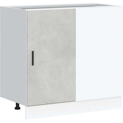 vidaXL Engineered Wood Concrete Grey Sink Base Cabinet - Sink Base Cabinet vidaXL Engineered Wood Concrete Grey Sink Base Cabinet - Sink Base Cabinet