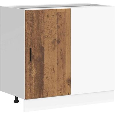 vidaXL Oude Hout Engineered Wood Keukenkast - Keukenkast vidaXL Oude Hout Engineered Wood Keukenkast - Keukenkast