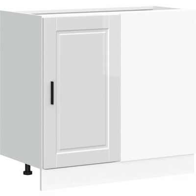 vidaXL Porto High Gloss White Kitchen Base Cabinet vidaXL Porto High Gloss White Kitchen Base Cabinet