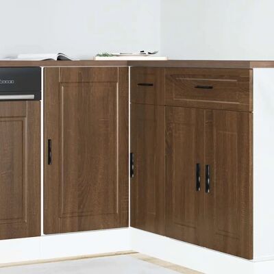 vidaXL Küchenunterschrank Porto Braun Eichen-Optik - Stauraum, Robust, Verstellbare Füße vidaXL Küchenunterschrank Porto Braun Eichen-Optik - Stauraum, Robust, Verstellbare Füße