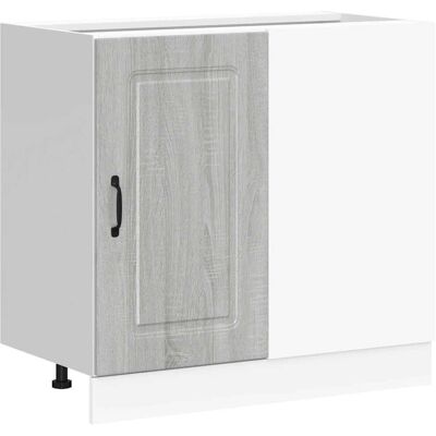 vidaXL Kalmar Grey Sonoma Kitchen Base Cabinet vidaXL Kalmar Grey Sonoma Kitchen Base Cabinet