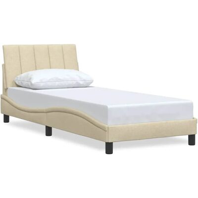 VidaXL Bettrahmen 100x200 Creme - Bettrahmen VidaXL Bettrahmen 100x200 Creme - Bettrahmen