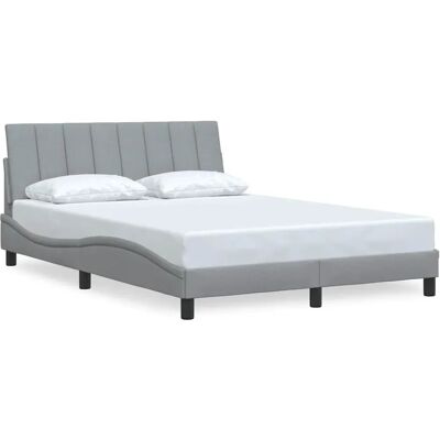 VidaXL Bettgestell - Grau Stoff - Unterstützung & Modernes Design VidaXL Bettgestell - Grau Stoff - Unterstützung & Modernes Design