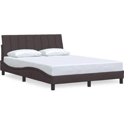 VidaXL Bettgestell - Dunkelbraun, Unterstützend, Modernes Design - Bettgestell VidaXL Bettgestell - Dunkelbraun, Unterstützend, Modernes Design - Bettgestell