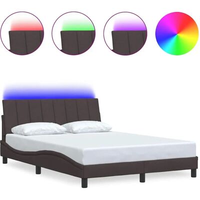 VidaXL Bettgestell - Stützende Holzlatten - Langlebiger Stoff - Modern - 160x200 cm VidaXL Bettgestell - Stützende Holzlatten - Langlebiger Stoff - Modern - 160x200 cm
