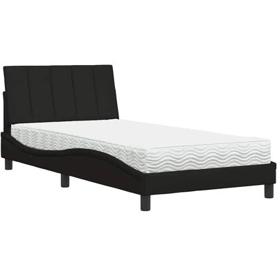 VidaXL Bett - Modell 3310512 mit schwarzem Stoff, 100x200 cm VidaXL Bett - Modell 3310512 mit schwarzem Stoff, 100x200 cm