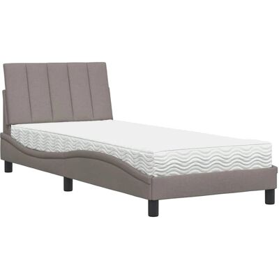 VidaXL 3310542 Bett - Strapazierfähiger Polyesterstoff, Memoryschaummatratzen, Kein Boxspring erforderlich VidaXL 3310542 Bett - Strapazierfähiger Polyesterstoff, Memoryschaummatratzen, Kein Boxspring erforderlich