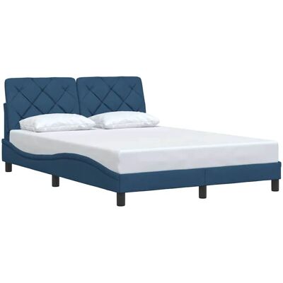 Structure de Lit Bleu vidaXL - Supporte Matelas & Décor Structure de Lit Bleu vidaXL - Supporte Matelas & Décor