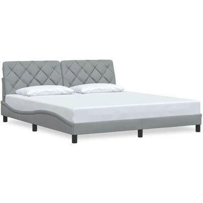vidaXL 3310615 Bettgestell - Moderner Wellenrand-Look vidaXL 3310615 Bettgestell - Moderner Wellenrand-Look
