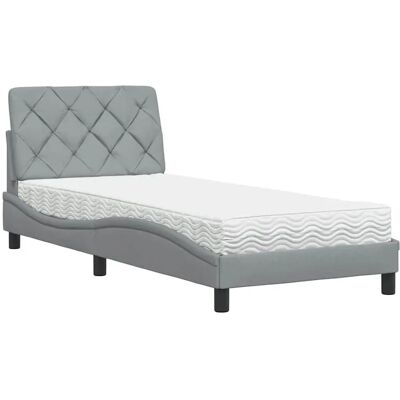 VidaXL 3310706 Bett - Mit Matratze & Kopfteil VidaXL 3310706 Bett - Mit Matratze & Kopfteil