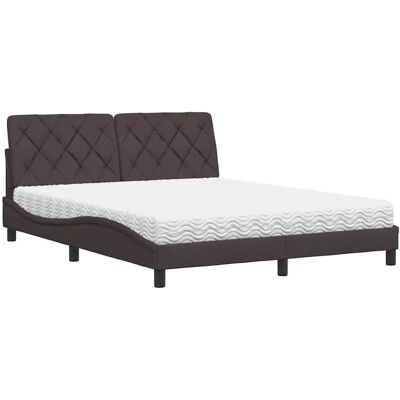VidaXL 3310737 Bett - Braun Stoff (140x190 cm) - Bett VidaXL 3310737 Bett - Braun Stoff (140x190 cm) - Bett