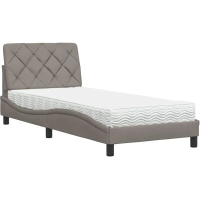 vidaXL 3310745 Bett - Taupe, Schaumstoff, Lattenrost - Bett vidaXL 3310745 Bett - Taupe, Schaumstoff, Lattenrost - Bett
