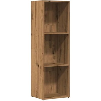 vidaXL Eichen-Bücherregal - 3-stufige Aufbewahrung vidaXL Eichen-Bücherregal - 3-stufige Aufbewahrung