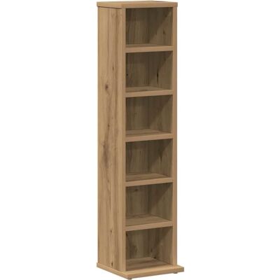 vidaXL Artisan Eichen CD-Schrank - Aufbewahrungs- & Organizer-Regal vidaXL Artisan Eichen CD-Schrank - Aufbewahrungs- & Organizer-Regal