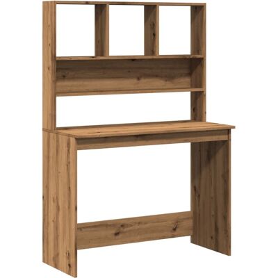 vidaXL 855835 Bureau met Planken Artisan Eiken - Bureau vidaXL 855835 Bureau met Planken Artisan Eiken - Bureau