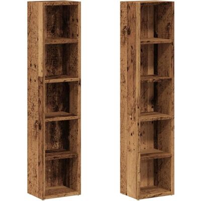 vidaXL Oud Hout CD Kast Opslag - CD Kast vidaXL Oud Hout CD Kast Opslag - CD Kast
