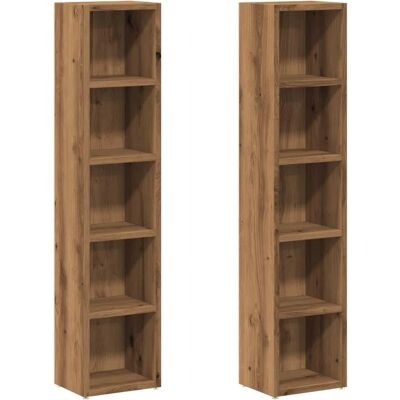 vidaXL CD-Schrank Artisan Eichenholz 93,5 cm - CD Schrank vidaXL CD-Schrank Artisan Eichenholz 93,5 cm - CD Schrank