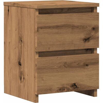 vidaXL Nachttisch Eiche - Industriell, Technisches Holz, Stauraum vidaXL Nachttisch Eiche - Industriell, Technisches Holz, Stauraum