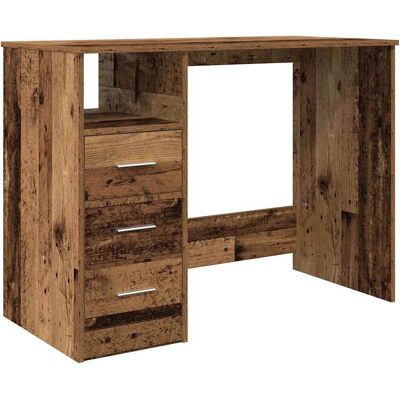 vidaXL Oude Houten Bureau - Gekozen Hout - 102x76x50 cm vidaXL Oude Houten Bureau - Gekozen Hout - 102x76x50 cm