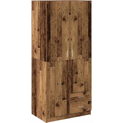 vidaXL Altes Holz Kleiderschrank - 80x52x180cm - Wardrobe vidaXL Altes Holz Kleiderschrank - 80x52x180cm - Wardrobe