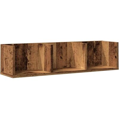 vidaXL Old Wood CD Wall Shelf Baby Kids Room Storage Cabinet - Wall Shelf vidaXL Old Wood CD Wall Shelf Baby Kids Room Storage Cabinet - Wall Shelf