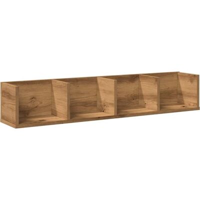 vidaXL Artisan Oak CD Wall Shelf 100x18x18 cm - Wall Shelf vidaXL Artisan Oak CD Wall Shelf 100x18x18 cm - Wall Shelf