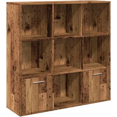 vidaXL Book Cabinet Old Wood 98x29x97.5 cm - Book Cabinet vidaXL Book Cabinet Old Wood 98x29x97.5 cm - Book Cabinet
