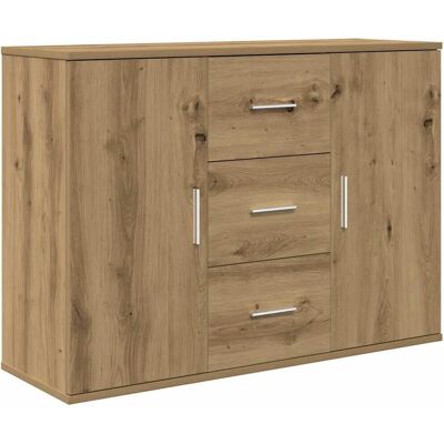 vidaXL Artisan Oak Sideboard - Wooden Storage - Living Room Furniture vidaXL Artisan Oak Sideboard - Wooden Storage - Living Room Furniture