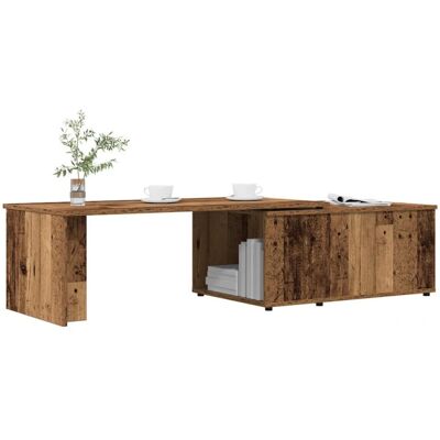 vidaXL Table basse en vieux bois - 150x50x35 cm - Publicité vidaXL Table basse en vieux bois - 150x50x35 cm - Publicité