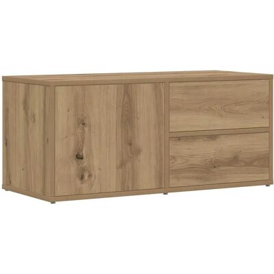 vidaXL Artisan Eichen TV-Schrank - 80x34x35,5 cm Holzwerkstoff vidaXL Artisan Eichen TV-Schrank - 80x34x35,5 cm Holzwerkstoff