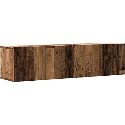 vidaXL Wandmontierter TV-Schrank Alt Holz 120x30x30 cm Holzwerkstoff - TV Schrank vidaXL Wandmontierter TV-Schrank Alt Holz 120x30x30 cm Holzwerkstoff - TV Schrank