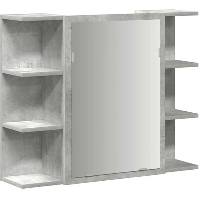 vidaXL Badeværelsesskab Betongrå 80x20,5x64 cm Laminattræ - Badeværelsesskab vidaXL Badeværelsesskab Betongrå 80x20,5x64 cm Laminattræ - Badeværelsesskab