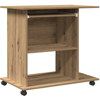 vidaXL Artisan Eichen Schreibtisch - Platzsparend, Modern, 80x50x75cm vidaXL Artisan Eichen Schreibtisch - Platzsparend, Modern, 80x50x75cm