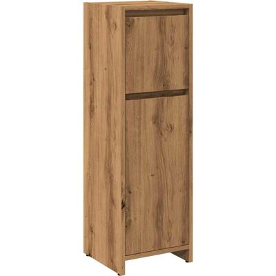 vidaXL Badeværelsesskab i eg - 30x30x95 cm - Opbevaringsskab til badeværelse vidaXL Badeværelsesskab i eg - 30x30x95 cm - Opbevaringsskab til badeværelse