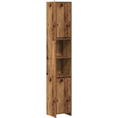 vidaXL Badeværelsesskab Gamle Træ - 30x30x183,5 cm vidaXL Badeværelsesskab Gamle Træ - 30x30x183,5 cm
