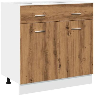 vidaXL Schubunterschrank Artisan-Eiche - Küchenunterschrank - Holzwerkstoff vidaXL Schubunterschrank Artisan-Eiche - Küchenunterschrank - Holzwerkstoff