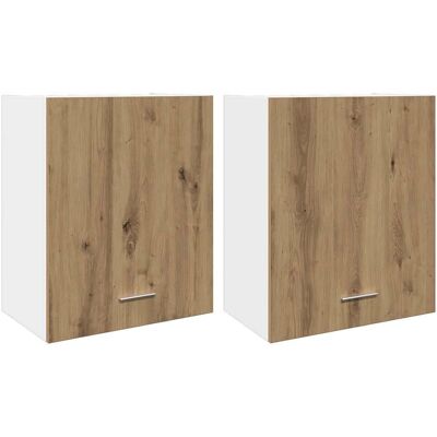 vidaXL Armarios colgantes Roble Artesano 2 uds 50x31x60 cm - Armarios colgantes vidaXL Armarios colgantes Roble Artesano 2 uds 50x31x60 cm - Armarios colgantes