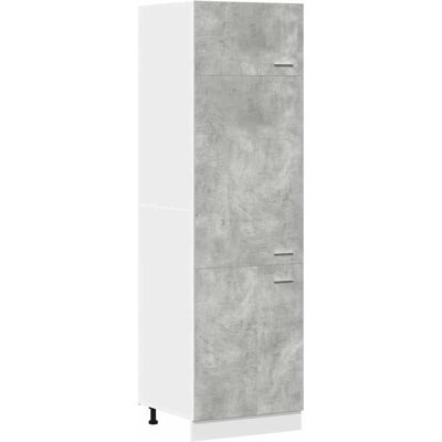 vidaXL Kühlschrankschrank Lyon Beton Grau - Refrigerator Cabinet vidaXL Kühlschrankschrank Lyon Beton Grau - Refrigerator Cabinet