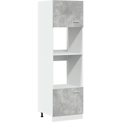 vidaXL Microwave Cabinet Lyon Concrete Grey - Microwave Cabinet vidaXL Microwave Cabinet Lyon Concrete Grey - Microwave Cabinet