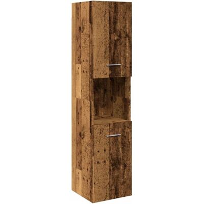 vidaXL Gammelt Træ Badeværelsesskab - Vægmonteret Opbevaringsskab - 30x30x130 cm vidaXL Gammelt Træ Badeværelsesskab - Vægmonteret Opbevaringsskab - 30x30x130 cm