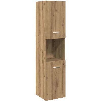 vidaXL Eichholzmöbel Badezimmer - Wandhängendes Regal - Badtyp vidaXL Eichholzmöbel Badezimmer - Wandhängendes Regal - Badtyp