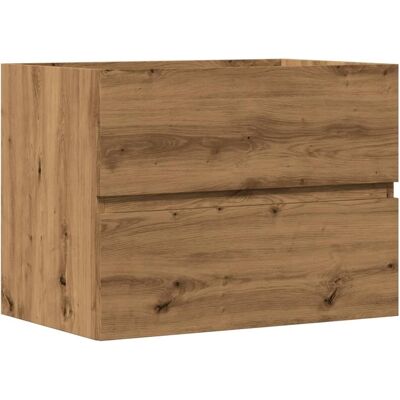 Meuble de salle de bain chêne artisanal vidaXL 60x38.5x45 cm - Meuble de salle de bain - Publicité Meuble de salle de bain chêne artisanal vidaXL 60x38.5x45 cm - Meuble de salle de bain - Publicité